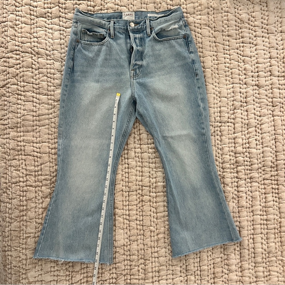 FRAME Le Cropped Flare Jeans